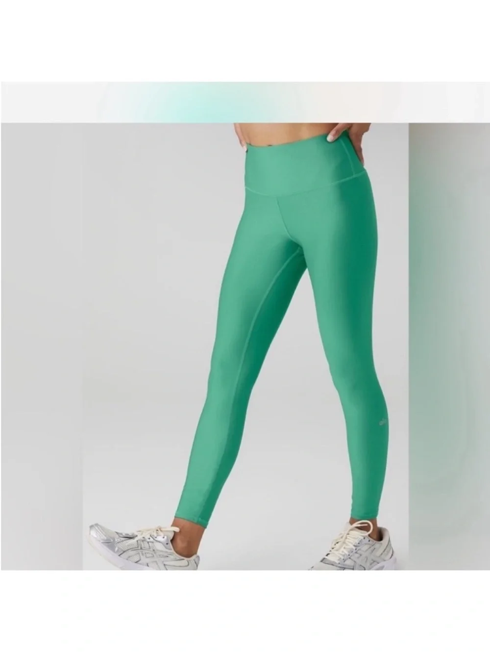 NWT Alo Yoga 7/8 High-Waist Airlift Leggings Lettuce Green Sz L 12-14 W51314R